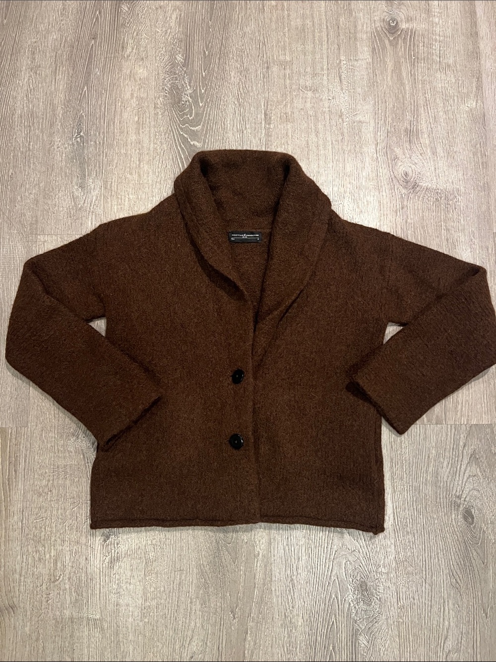 Peruvian Connection Brown Alpaca sweater natural fiber, size Medium